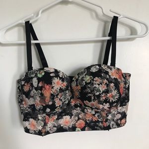 Floral Corset Bra.
